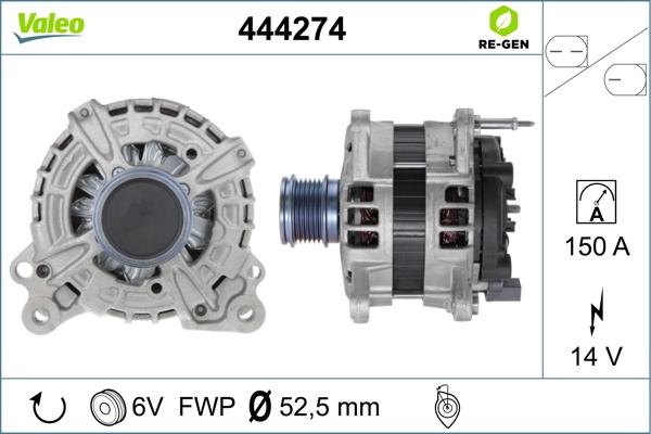 Valeo 444274 - Ģenerators ps1.lv