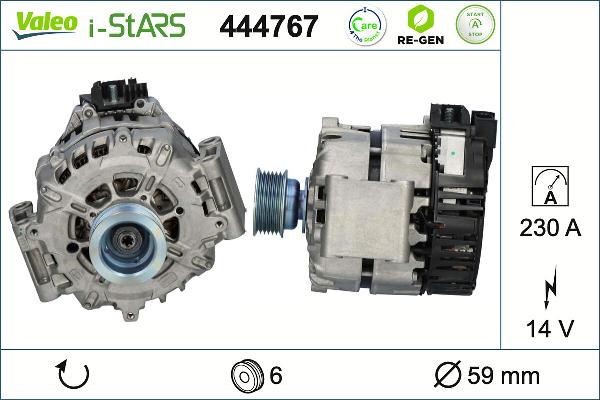 VALEO 444767 - Starteris-ģenerators ps1.lv