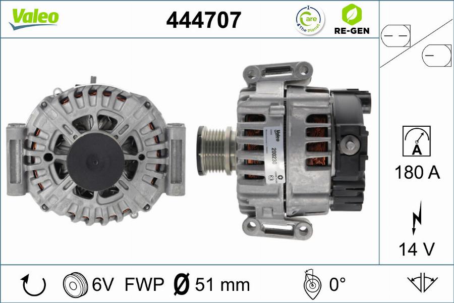 Valeo 444707 - Ģenerators ps1.lv