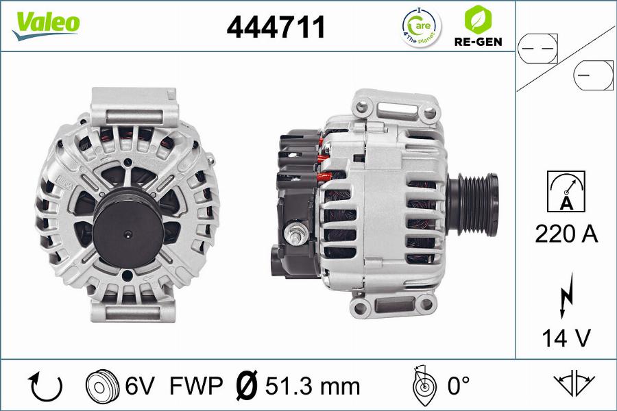 Valeo 444711 - Ģenerators ps1.lv