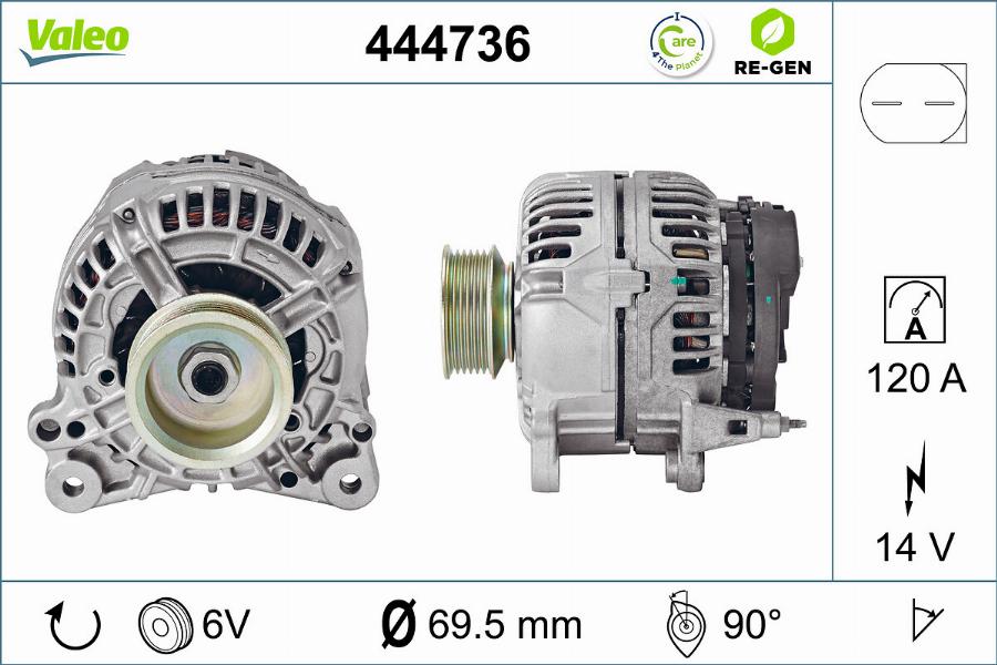 Valeo 444736 - Ģenerators ps1.lv