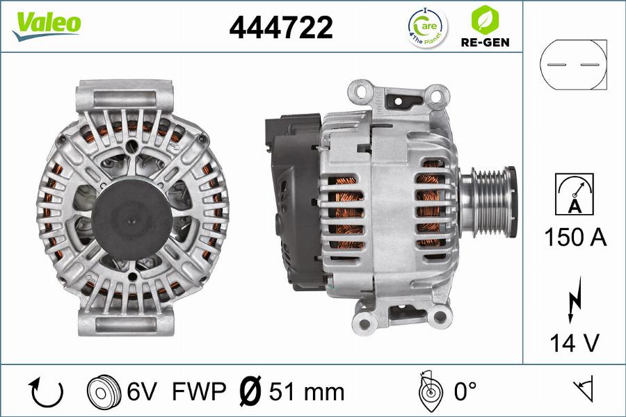 Valeo 444722 - Ģenerators ps1.lv