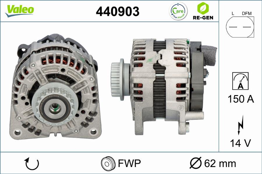 Valeo 440903 - Ģenerators ps1.lv