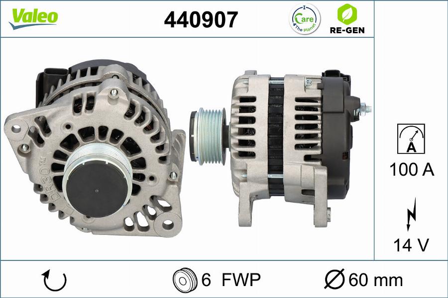 Valeo 440907 - Ģenerators ps1.lv