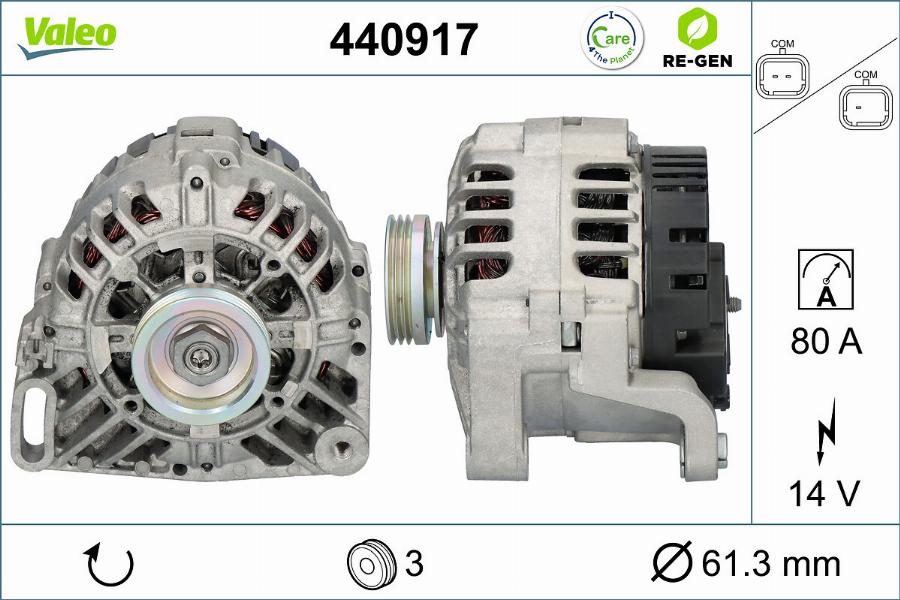 Valeo 440917 - Ģenerators ps1.lv