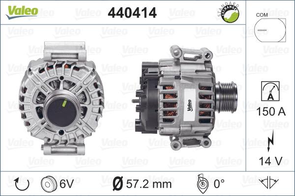 Valeo 440414 - Ģenerators ps1.lv