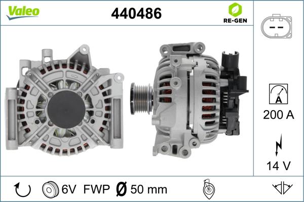 Valeo 440486 - Ģenerators ps1.lv