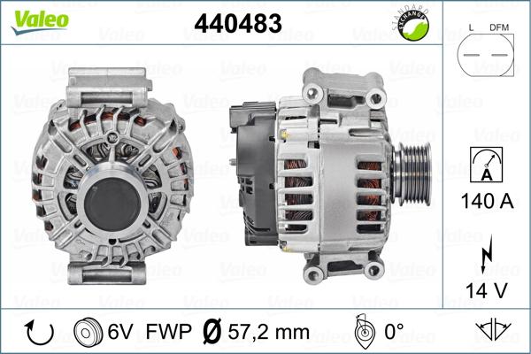 Valeo 440483 - Ģenerators ps1.lv