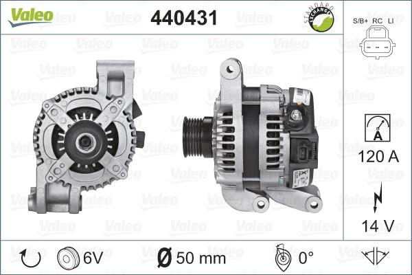 Valeo 440431 - Ģenerators ps1.lv