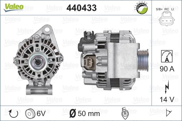 Valeo 440433 - Ģenerators ps1.lv
