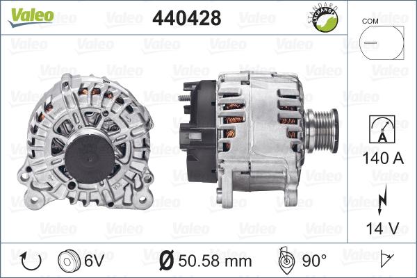 Valeo 440428 - Ģenerators ps1.lv