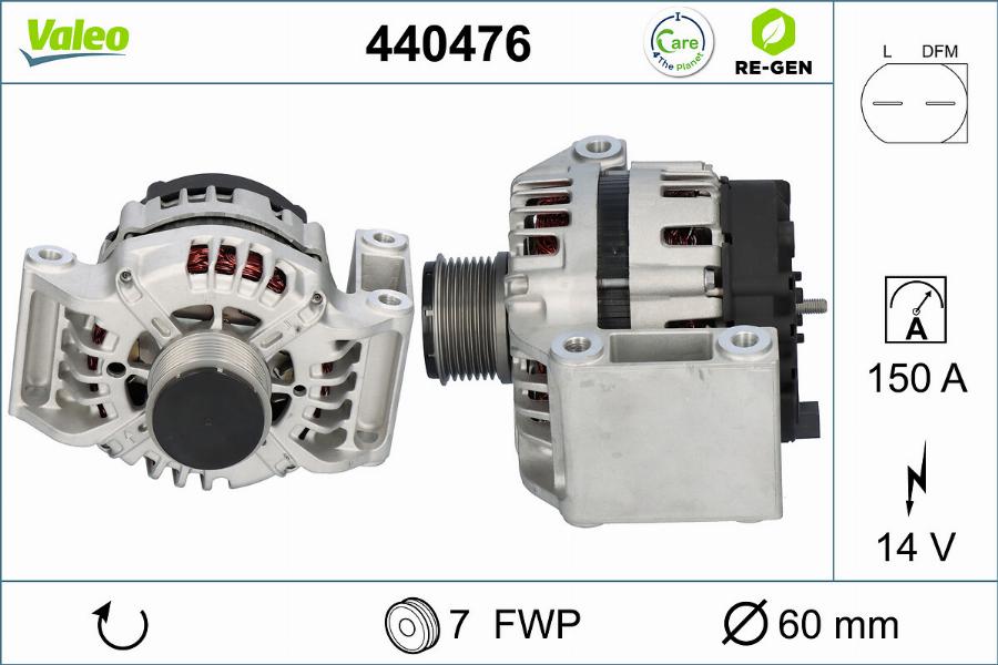 Valeo 440476 - Ģenerators ps1.lv