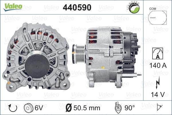 Valeo 440590 - Ģenerators ps1.lv