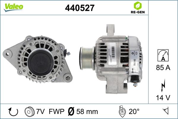 Valeo 440527 - Ģenerators ps1.lv