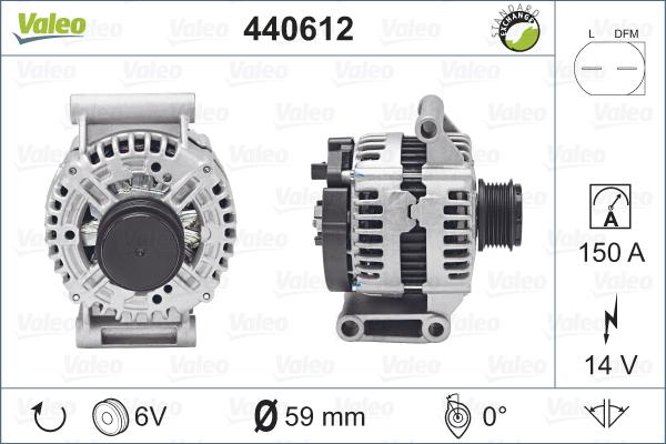 Valeo 440612 - Ģenerators ps1.lv