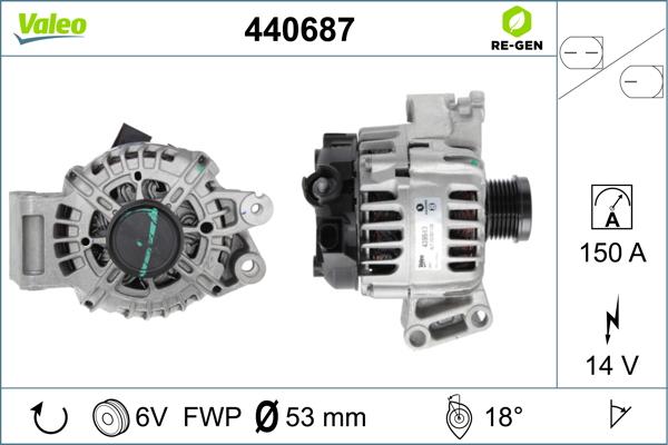 Valeo 440687 - Ģenerators ps1.lv