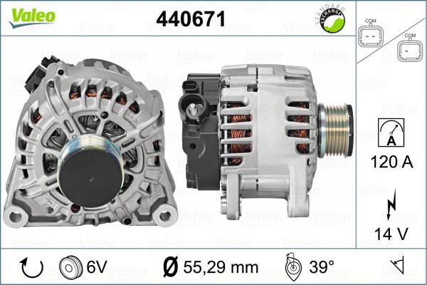 Valeo 440671 - Ģenerators ps1.lv