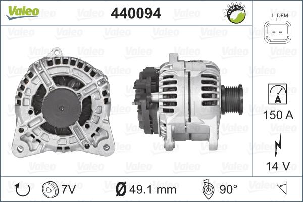 Valeo 440094 - Ģenerators ps1.lv