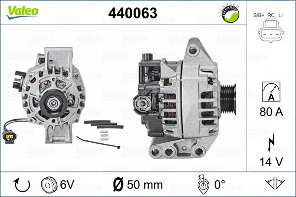 Valeo 440063 - Ģenerators ps1.lv