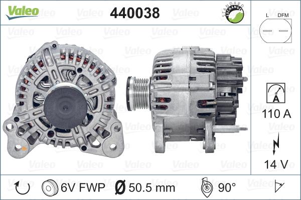 Valeo 440038 - Ģenerators ps1.lv