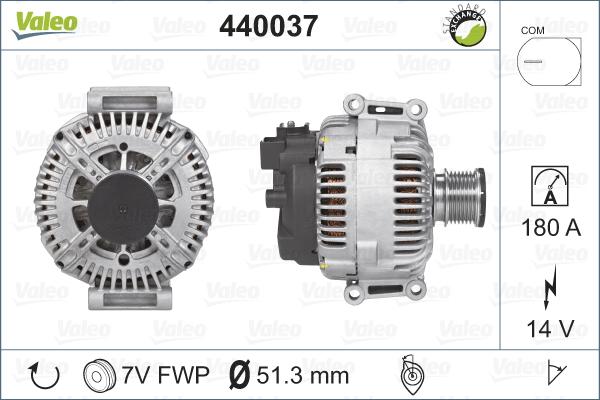 Valeo 440037 - Ģenerators ps1.lv