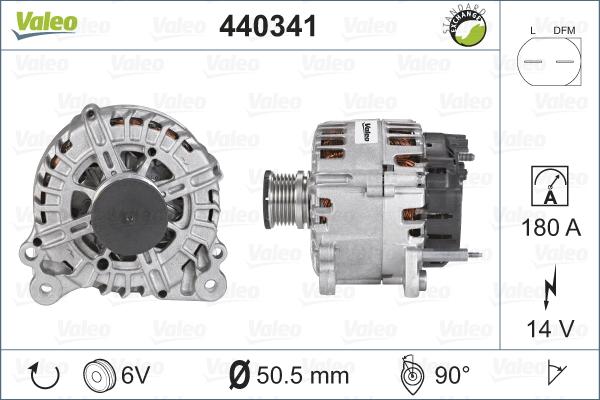 Valeo 440341 - Ģenerators ps1.lv