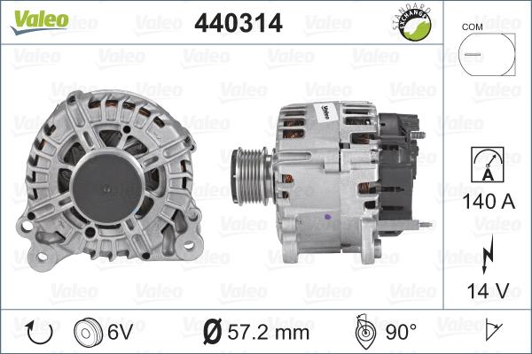 Valeo 440314 - Ģenerators ps1.lv