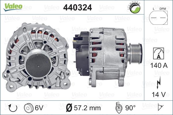 Valeo 440324 - Ģenerators ps1.lv