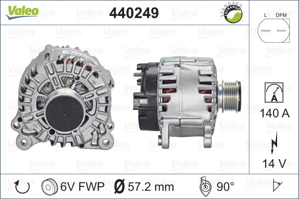 Valeo 440249 - Ģenerators ps1.lv