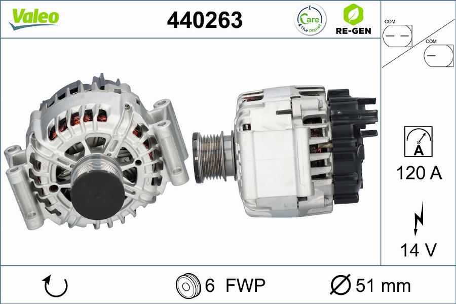 Valeo 440263 - Ģenerators ps1.lv