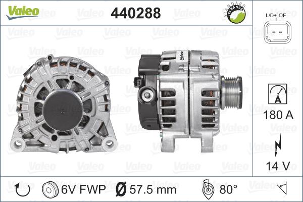 Valeo 440288 - Ģenerators ps1.lv