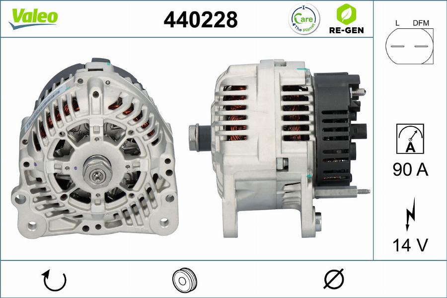 Valeo 440228 - Ģenerators ps1.lv