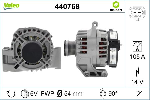 Valeo 440768 - Ģenerators ps1.lv