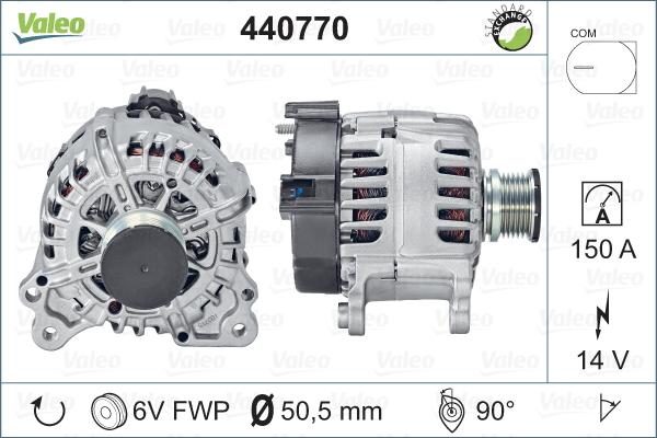 Valeo 440770 - Ģenerators ps1.lv