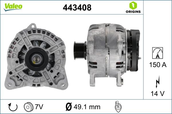 Valeo 443408 - Ģenerators ps1.lv