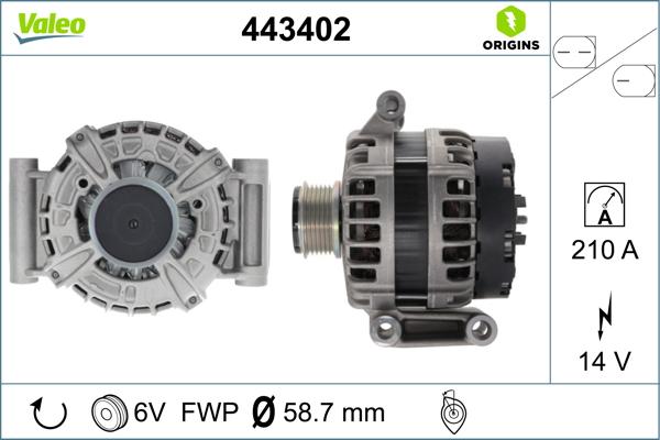 Valeo 443402 - Ģenerators ps1.lv