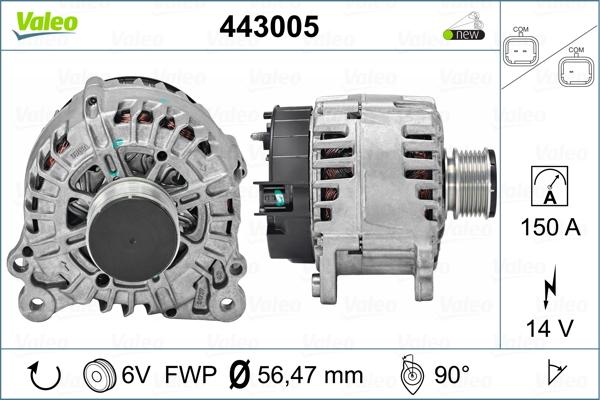 Valeo 443005 - Ģenerators ps1.lv