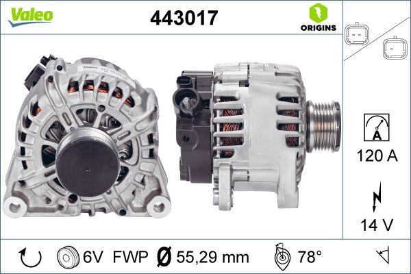 Valeo 443017 - Ģenerators ps1.lv