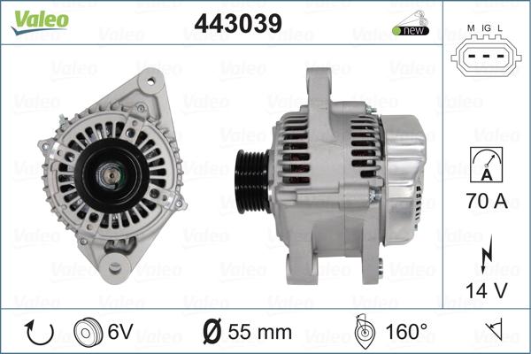 Valeo 443039 - Ģenerators ps1.lv