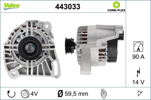 Valeo 443033 - Ģenerators ps1.lv