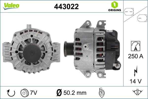 Valeo 443022 - Ģenerators ps1.lv