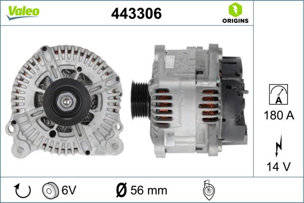 Valeo 443306 - Ģenerators ps1.lv