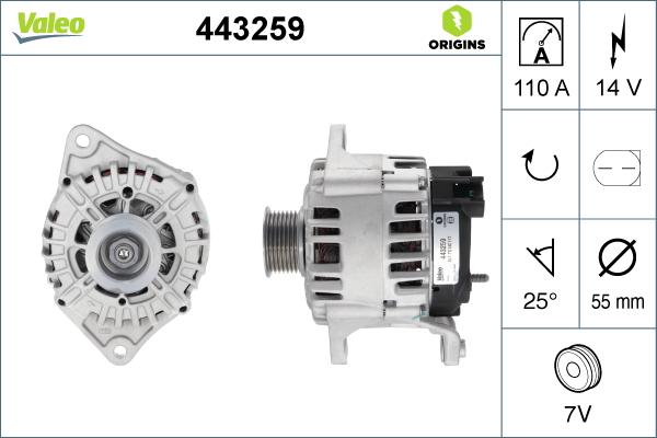 Valeo 443259 - Ģenerators ps1.lv