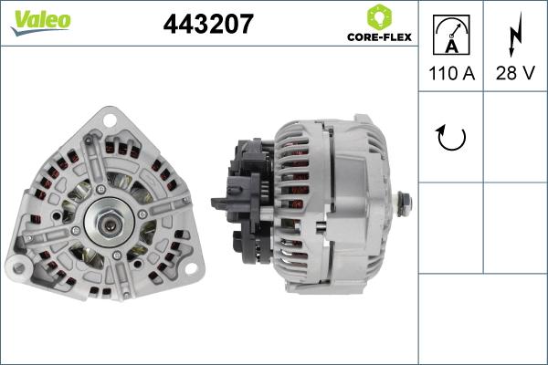 Valeo 443207 - Ģenerators ps1.lv