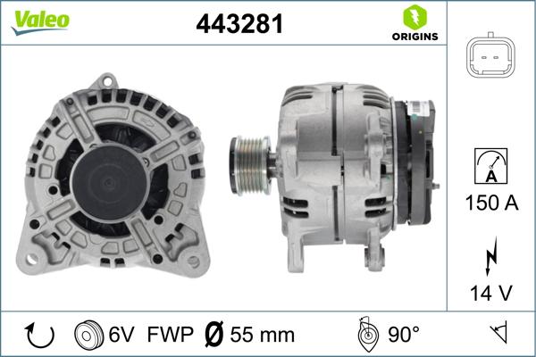 Valeo 443281 - Ģenerators ps1.lv