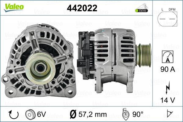 Valeo 442022 - Ģenerators ps1.lv