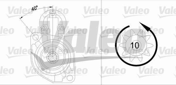 Valeo 455942 - Starteris ps1.lv