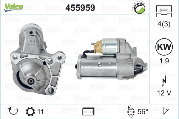 Valeo 455959 - Starteris ps1.lv