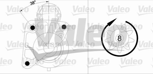 Valeo 455950 - Starteris ps1.lv