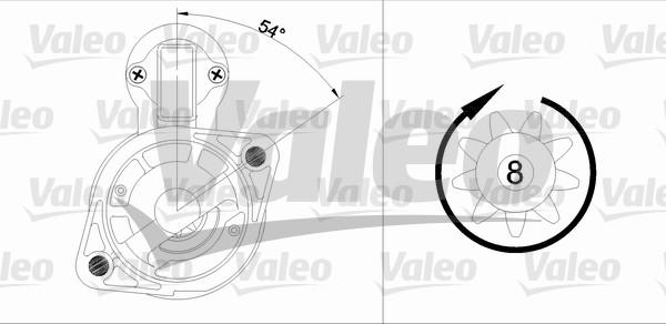 Valeo 455964 - Starteris ps1.lv